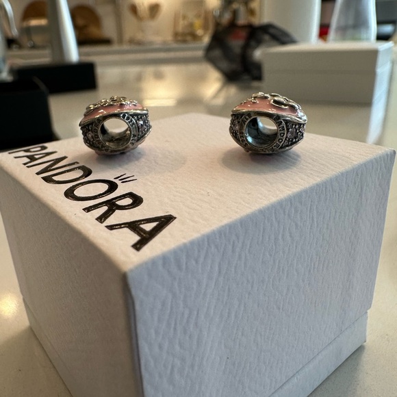 Pandora Disney Minnie Mouse Pink Enamel Charm - Picture 6 of 6